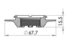 Carmo Threaded Flange with 3/4" Thread (Box qty)